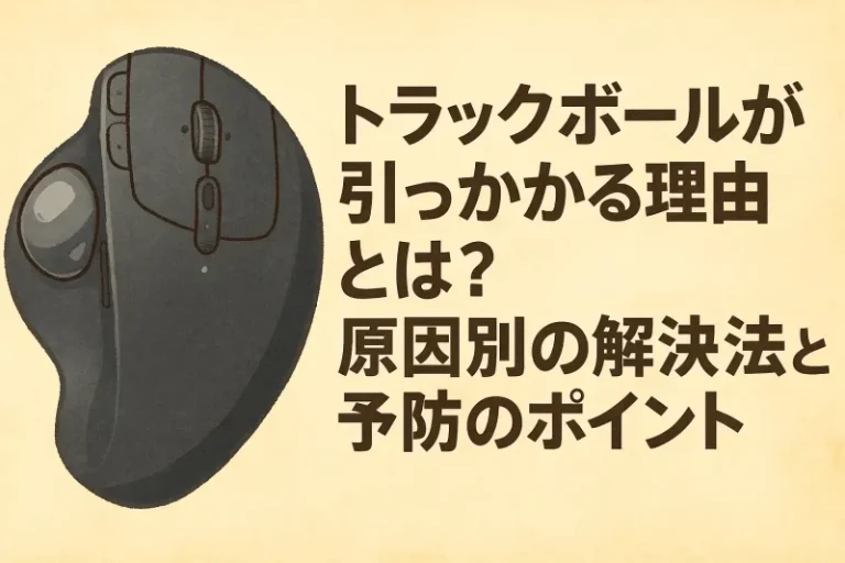 トラックボール引っかかるアイキャッチ