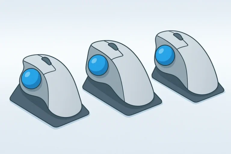 トラックボール傾斜 スタンドアイキャッチ