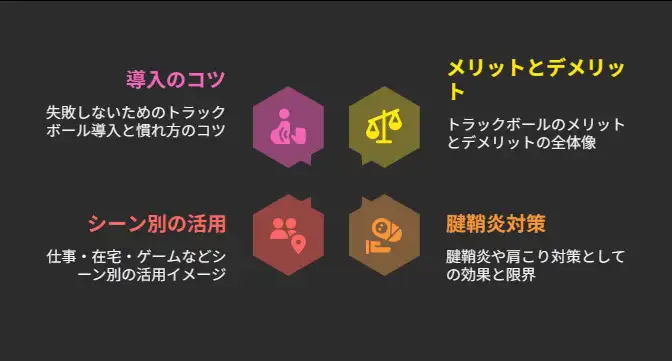 トラックボールメリットポイント